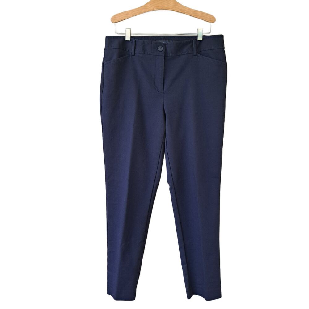 TALBOTS Navy Blue Hampshire Ankle Pant Size 8 Business Casual - Picture 3 of 9